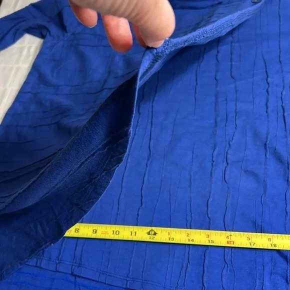 HABITAT. Linen blend,Faux wrap top,tunic,Pullover,cowl neck,loose,PTP 22”   NWT - Picture 12 of 15